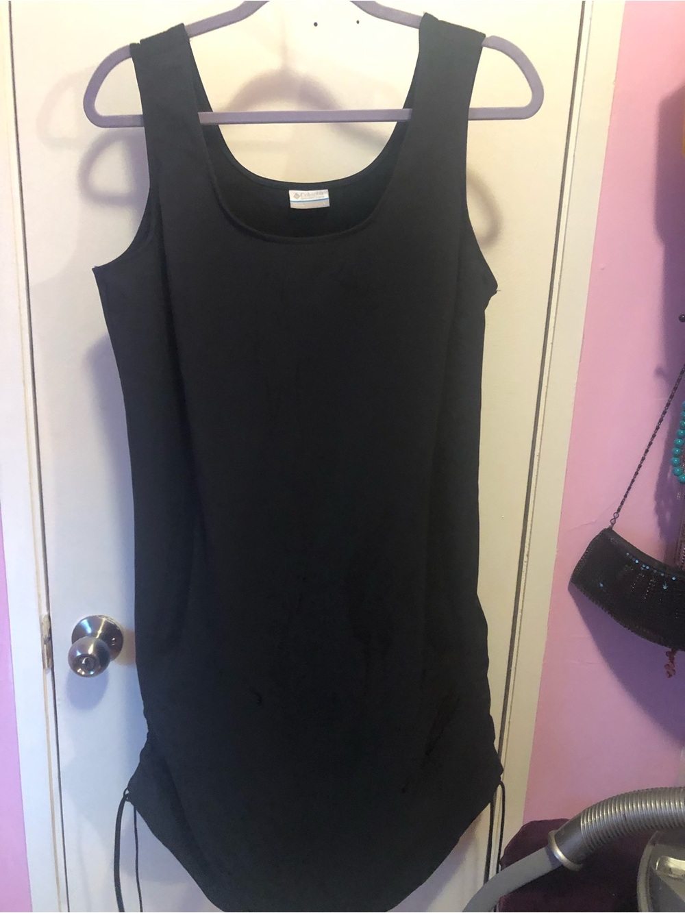 Columbia Black Sleeveless Scoop-Neck Mini Dress